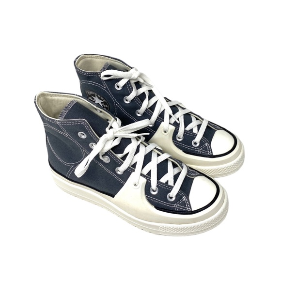 Converse Chuck Taylor Hi Construct Shoes Canvas Gray Women's Size Skate A05116C - Picture 5 of 9